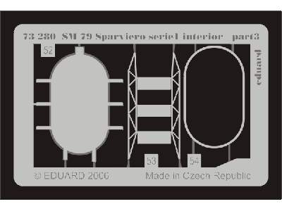  SM 79 Sparviero serie1 interior 1/72 - Italeri - blaszki - zdjęcie 4