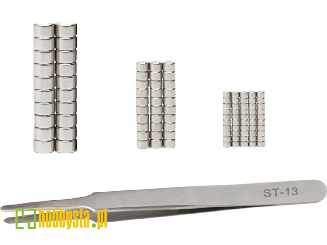 Tweezer Set & Magnets (100 Pcs) - zdjęcie 1 Tweezer Set & Magnets (100 Pcs) - zdjęcie 1