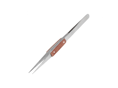 Stainless Steel Tweezers Fibre Grip / Serrated Tips - zdjęcie 1