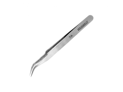 Extra Fine Curved Stainless Steel Tweezers (115 Mm) - zdjęcie 1