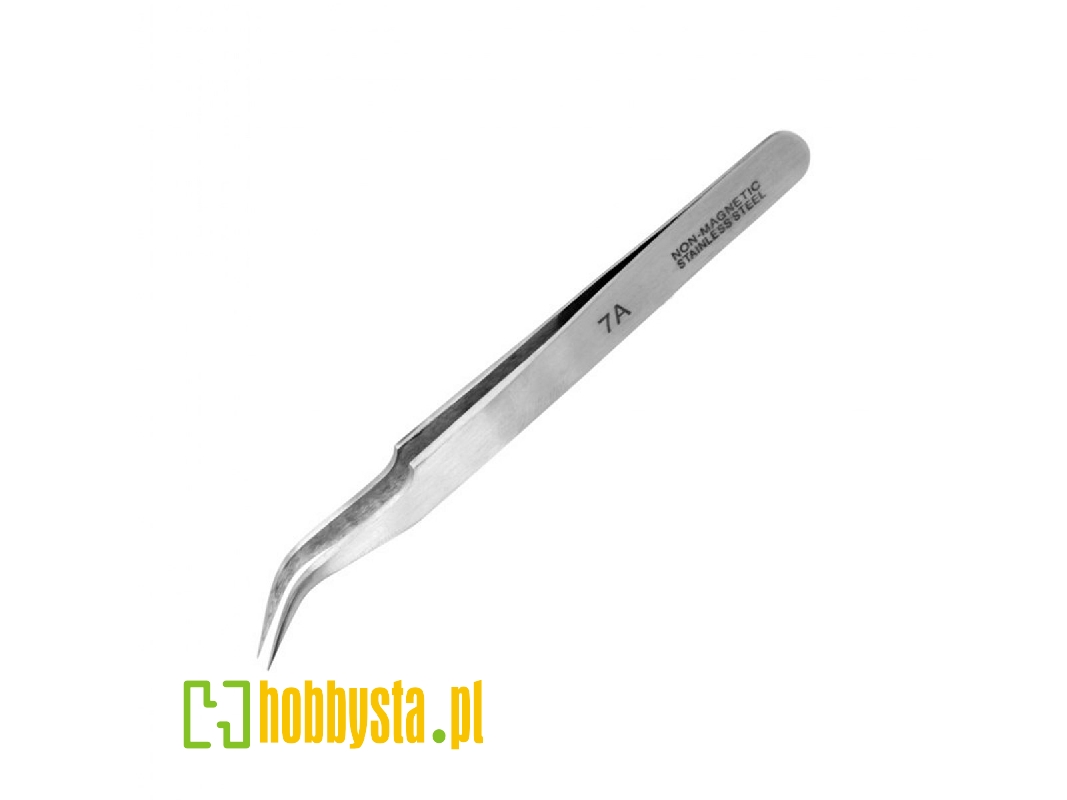 Extra Fine Curved Stainless Steel Tweezers (115 Mm) - zdjęcie 1 Extra Fine Curved Stainless Steel Tweezers (115 Mm) - zdjęcie 1