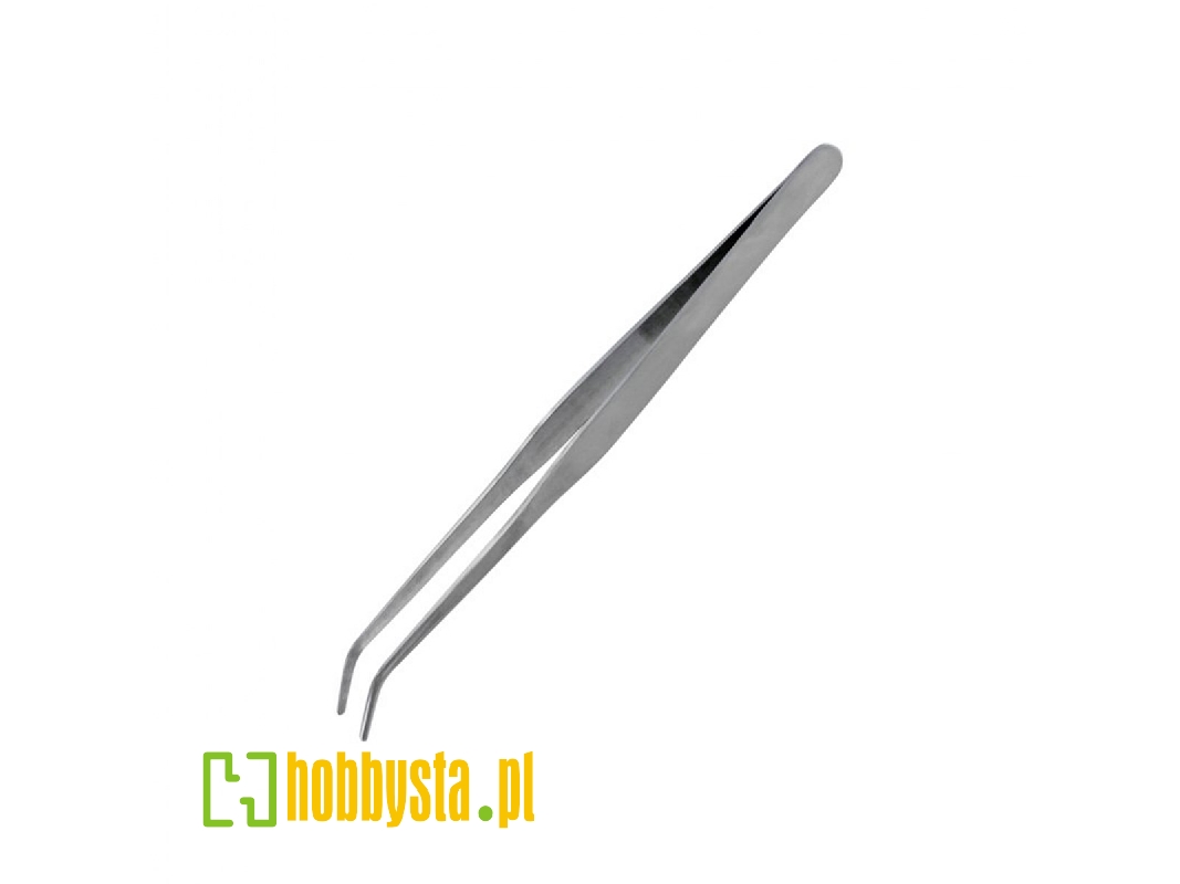 Strong Curved Stainless Steel Tweezers (175 Mm) - zdjęcie 1 Strong Curved Stainless Steel Tweezers (175 Mm) - zdjęcie 1