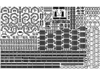 Uss Bb-34 New York 1944 Detail Up Set (With Teak Tone Deck, Barrels, Resin, Pe) - zdjęcie 18
