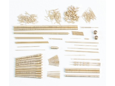 Uss Bb-34 New York 1944 Detail Up Set (With Teak Tone Deck, Barrels, Resin, Pe) - zdjęcie 19
