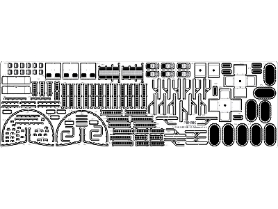 Battleship Uss Bb-63 Missouri 1945 Detail Up Set (No Wooden Deck) (For Trumpeter) - zdjęcie 3