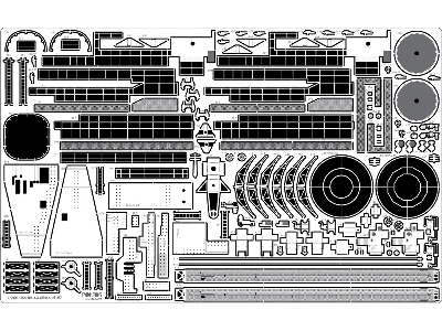 Battleship Uss Bb-63 Missouri 1945 Detail Up Set (No Wooden Deck) (For Trumpeter) - zdjęcie 6