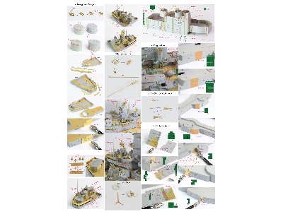 Battleship Uss Bb-63 Missouri 1945 Detail Up Set (No Wooden Deck) (For Trumpeter) - zdjęcie 27