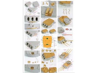 Battleship Uss Bb-63 Missouri 1945 Detail Up Set (No Wooden Deck) (For Trumpeter) - zdjęcie 28