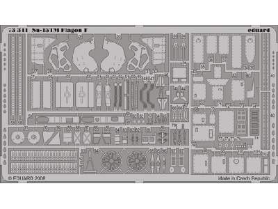  Su-15TM Flagon-F S. A. 1/72 - Trumpeter - blaszki - zdjęcie 1