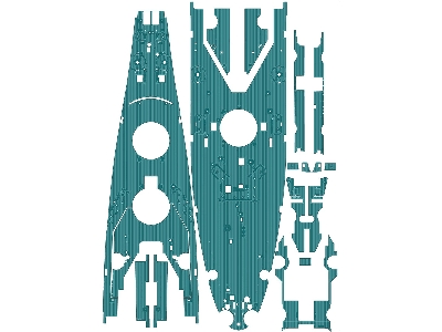 Battleship Uss Missouri Bb-63 1945 Detail Up Set (20b Deck Blue Deck) (For Trumpeter) - zdjęcie 33