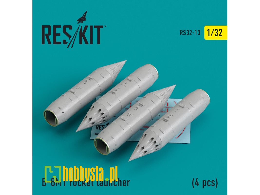 B-8m1 Rocket Launcher (4 Pcs) (Mig-23/27/29, Su-17/20/22/24/25/27/33, Jak-38) - zdjęcie 1 B-8m1 Rocket Launcher (4 Pcs) (Mig-23/27/29, Su-17/20/22/24/25/27/33, Jak-38) - zdjęcie 1