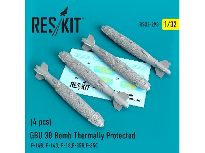 Gbu 38 Bomb Thermally Protected 4 Pcs F-14b, F-14d, F-18,f-35b,f-35c - zdjęcie 1