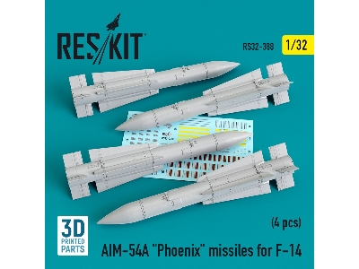 Aim-54a "phoenix" Missiles For F-14 4pcs - zdjęcie 1