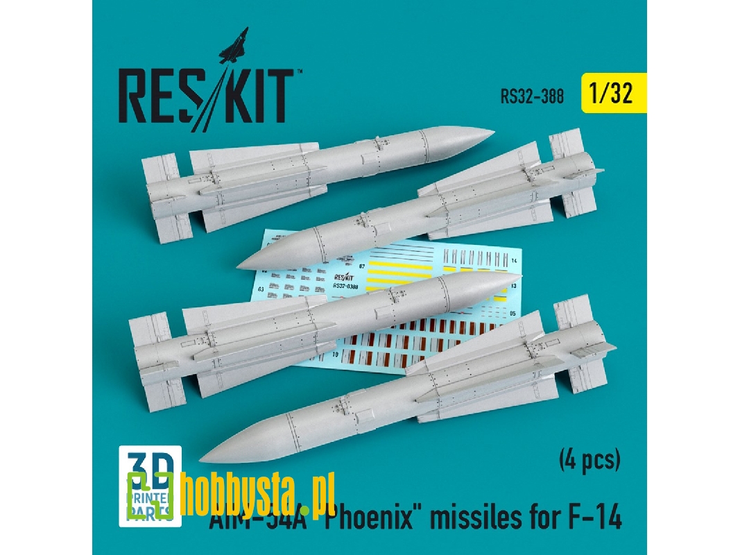 Aim-54a "phoenix" Missiles For F-14 4pcs - zdjęcie 1 Aim-54a "phoenix" Missiles For F-14 4pcs - zdjęcie 1