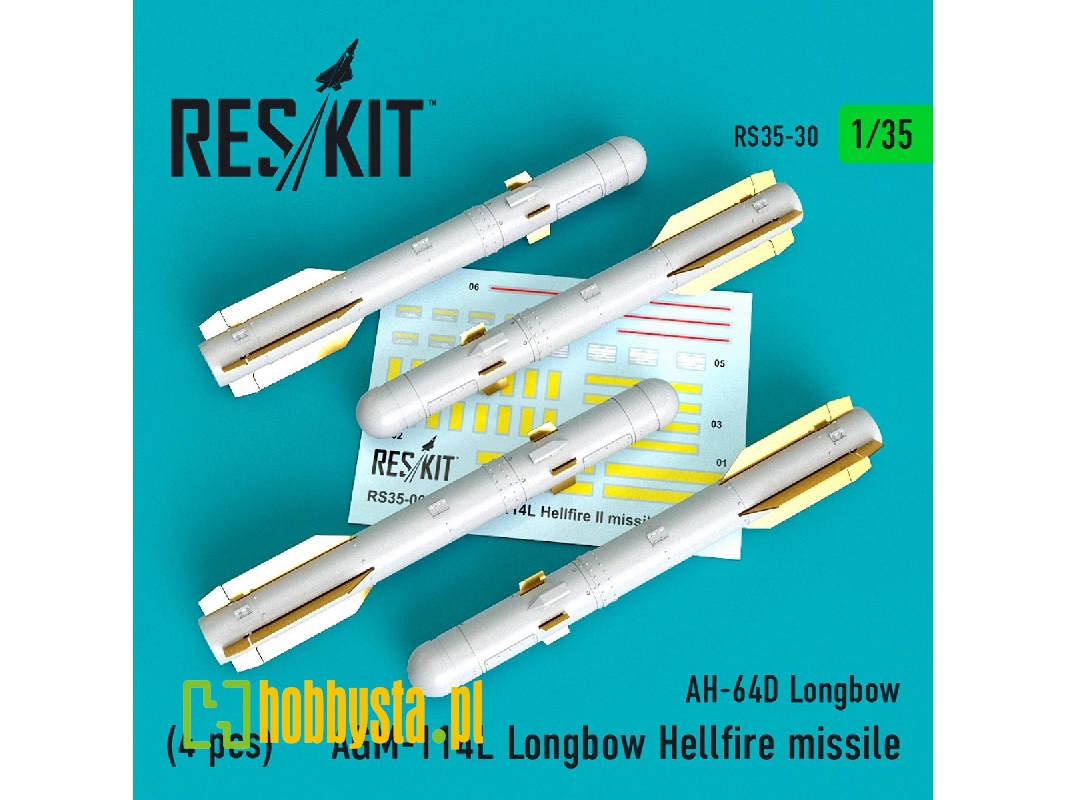 Agm-114l Longbow Hellfire Missiles (4 Pcs)(Ah-64d Longbow) - zdjęcie 1