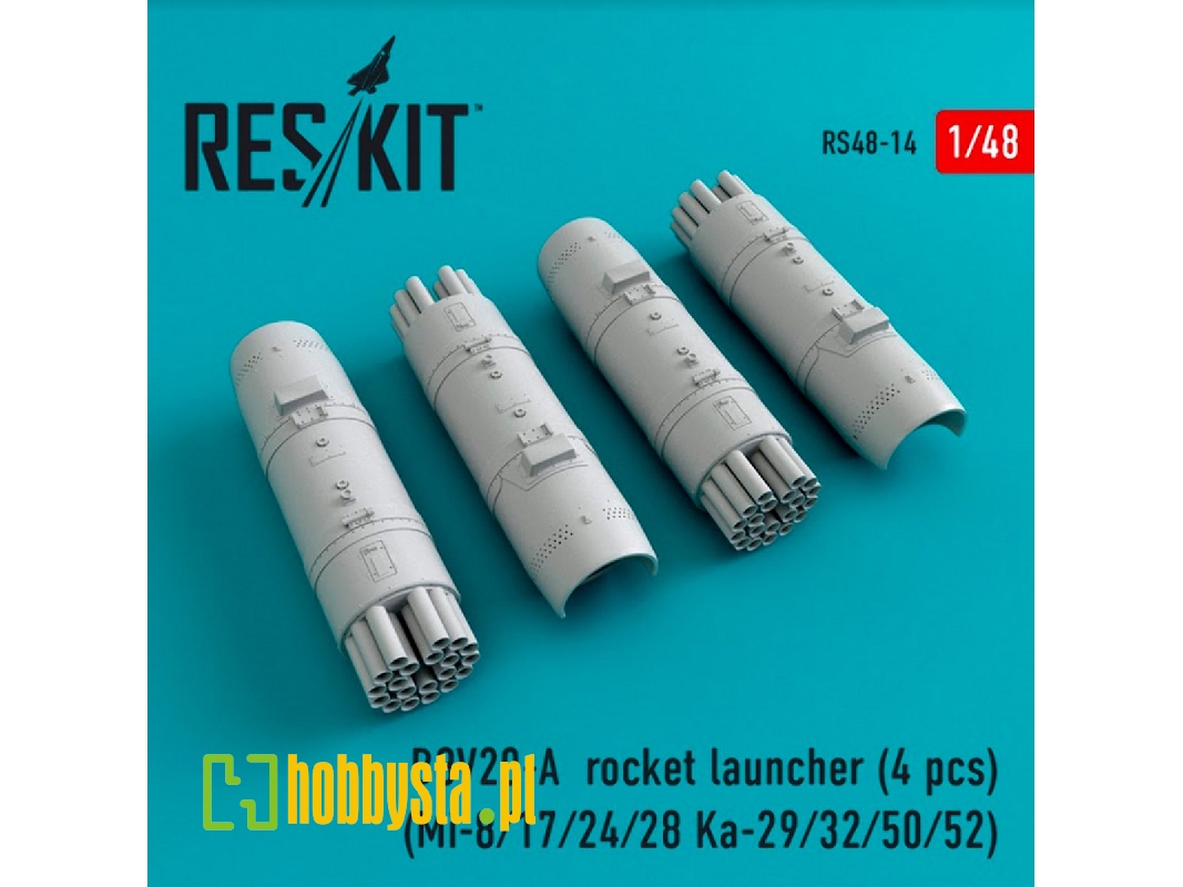 B8v20-&#1040; Rocket Launcher (4 Pcs) (Mi-8/17/24/28 Ka-29/32/50/52) - zdjęcie 1
