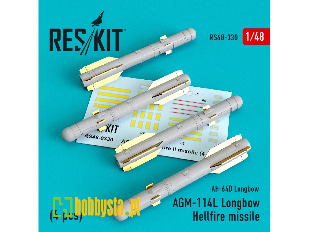 Agm-114l Longbow Hellfire Missiles (4 Pcs)(Ah-64d Longbow) - zdjęcie 1