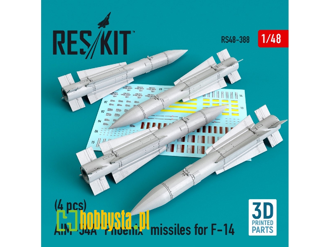Aim-54a "phoenix" Missiles For F-14 4pcs - zdjęcie 1 Aim-54a "phoenix" Missiles For F-14 4pcs - zdjęcie 1