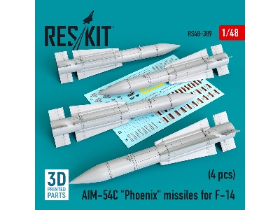 Aim-54c "phoenix" Missiles For F-14 4pcs - zdjęcie 1