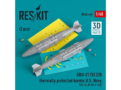 Gbu-31 (V) 2/B Thermally Protected Bombs U.S. Navy (2pcs) (F/A-18, Av-8b, F-14d) (3d Printed) - zdjęcie 1