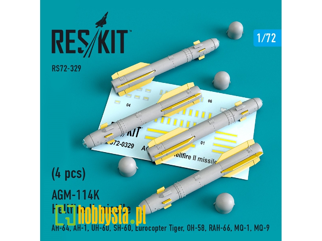 Agm-114k Hellfire Ii Missiles (4 Pcs) (Ah-64, Ah-1, Uh-60, Sh-60, Eurocopter Tiger, Oh-58, Rah-66, Mq-1, Mq-9) - zdjęcie 1 Agm-114k Hellfire Ii Missiles (4 Pcs) (Ah-64, Ah-1, Uh-60, Sh-60, Eurocopter Tiger, Oh-58, Rah-66, Mq-1, Mq-9) - zdjęcie 1