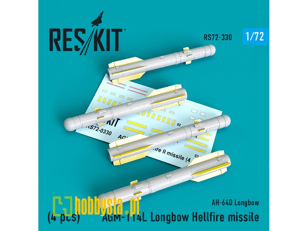 Agm-114l Longbow Hellfire Missiles (4 Pcs) (Ah-64d Longbow) - zdjęcie 1
