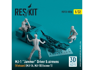Mj-1 'jammer' Driver And Airmens (Vietnam) (Mj-1a, Mj-1b) (Scene 1) (3pcs) (3d Printed) - zdjęcie 1