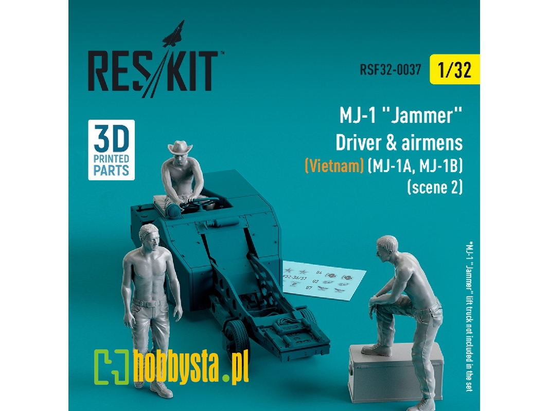 Mj-1 'jammer' Driver And Airmens (Vietnam) (Mj-1a, Mj-1b) (Scene 2) (3pcs) (3d Printed) - zdjęcie 1 Mj-1 'jammer' Driver And Airmens (Vietnam) (Mj-1a, Mj-1b) (Scene 2) (3pcs) (3d Printed) - zdjęcie 1