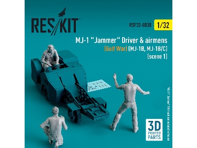 Mj-1 'jammer' Driver And Airmens (Gulf War) (Mj-1b, Mj-1b/C) (Scene 1) (3pcs) (3d Printed) - zdjęcie 2