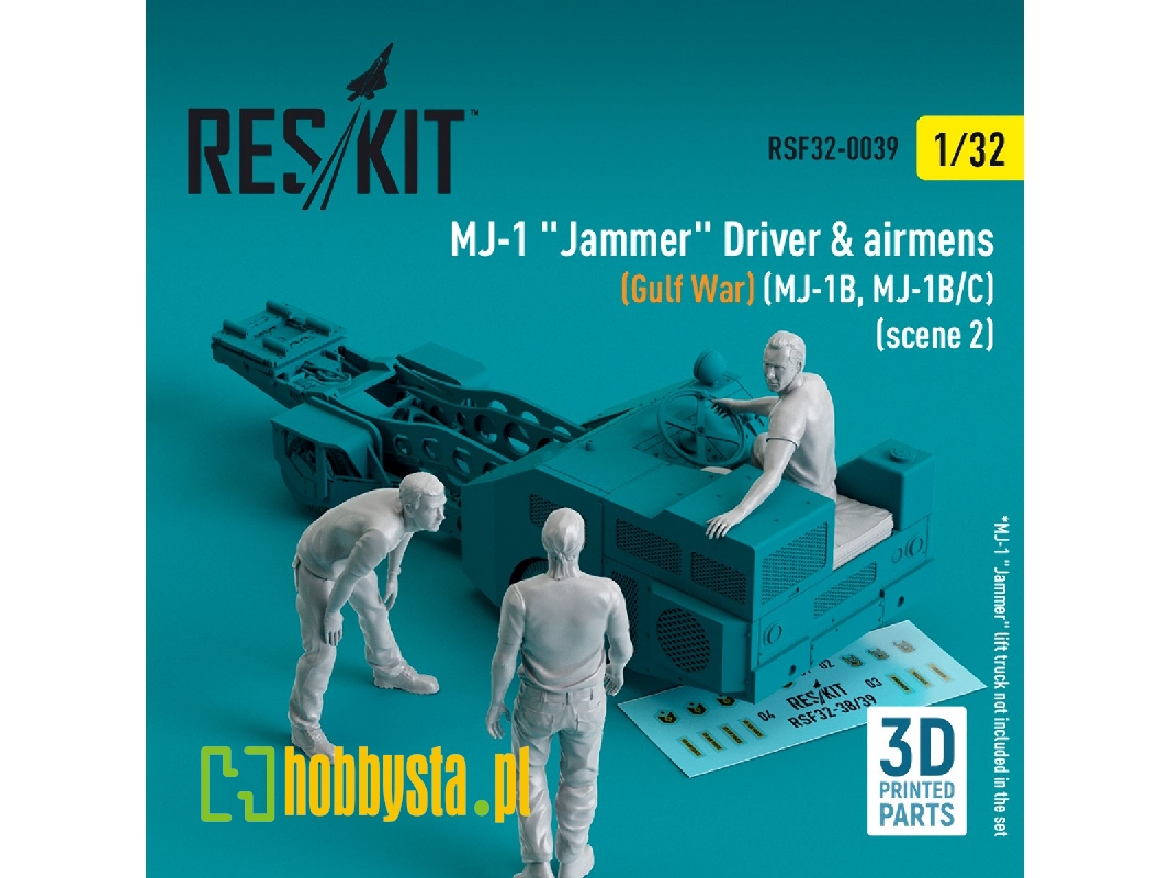 Mj-1 'jammer' Driver And Airmens (Gulf War) (Mj-1b, Mj-1b/C) (Scene 2) (3pcs) (3d Printed) - zdjęcie 1 Mj-1 'jammer' Driver And Airmens (Gulf War) (Mj-1b, Mj-1b/C) (Scene 2) (3pcs) (3d Printed) - zdjęcie 1