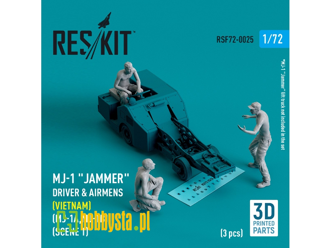 Mj-1 'jammer' Driver And Airmens (Vietnam) (Mj-1a, Mj-1b) (Scene 1) (3pcs) (3d Printed) - zdjęcie 1 Mj-1 'jammer' Driver And Airmens (Vietnam) (Mj-1a, Mj-1b) (Scene 1) (3pcs) (3d Printed) - zdjęcie 1