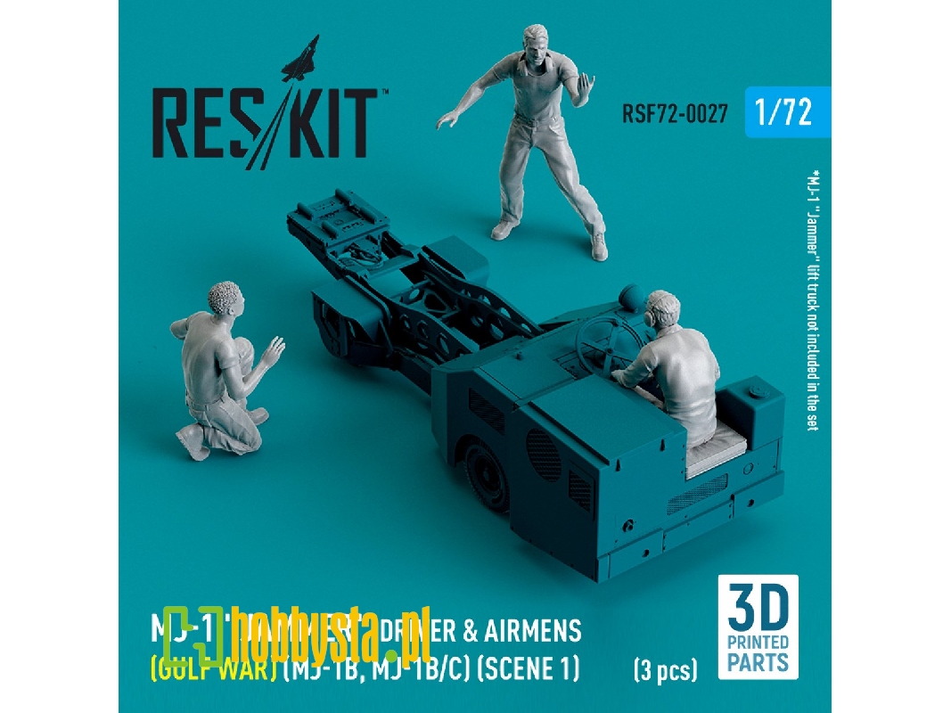 Mj-1 'jammer' Driver And Airmens (Gulf War) (Mj-1b, Mj-1b/C) (Scene 1) (3pcs) (3d Printed) - zdjęcie 1 Mj-1 'jammer' Driver And Airmens (Gulf War) (Mj-1b, Mj-1b/C) (Scene 1) (3pcs) (3d Printed) - zdjęcie 1