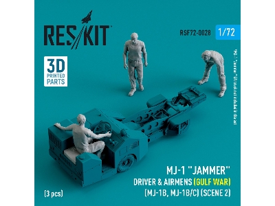 Mj-1 'jammer' Driver And Airmens (Gulf War) (Mj-1b, Mj-1b/C) (Scene 2) (3pcs) (3d Printed) - zdjęcie 1