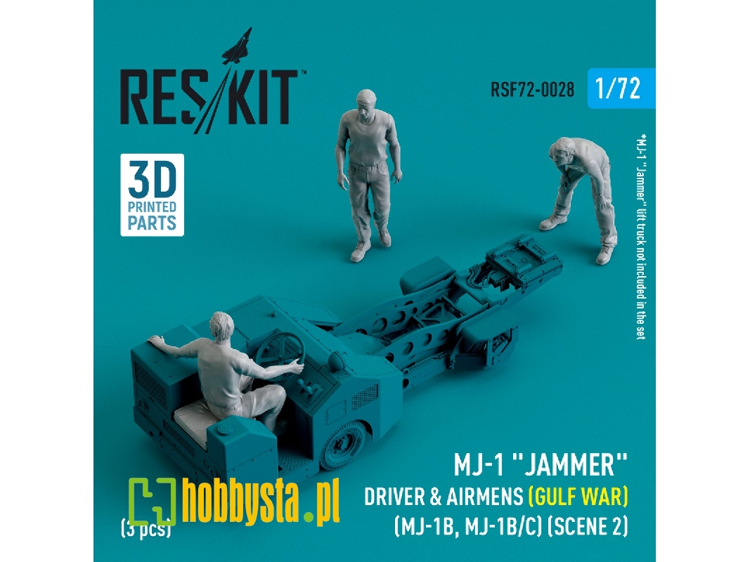 Mj-1 'jammer' Driver And Airmens (Gulf War) (Mj-1b, Mj-1b/C) (Scene 2) (3pcs) (3d Printed) - zdjęcie 1 Mj-1 'jammer' Driver And Airmens (Gulf War) (Mj-1b, Mj-1b/C) (Scene 2) (3pcs) (3d Printed) - zdjęcie 1
