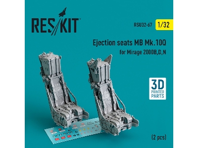 Ejection Seats Mb Mk.10q For Mirage 2000b, D, N (2pcs) (3d Printed) - zdjęcie 1