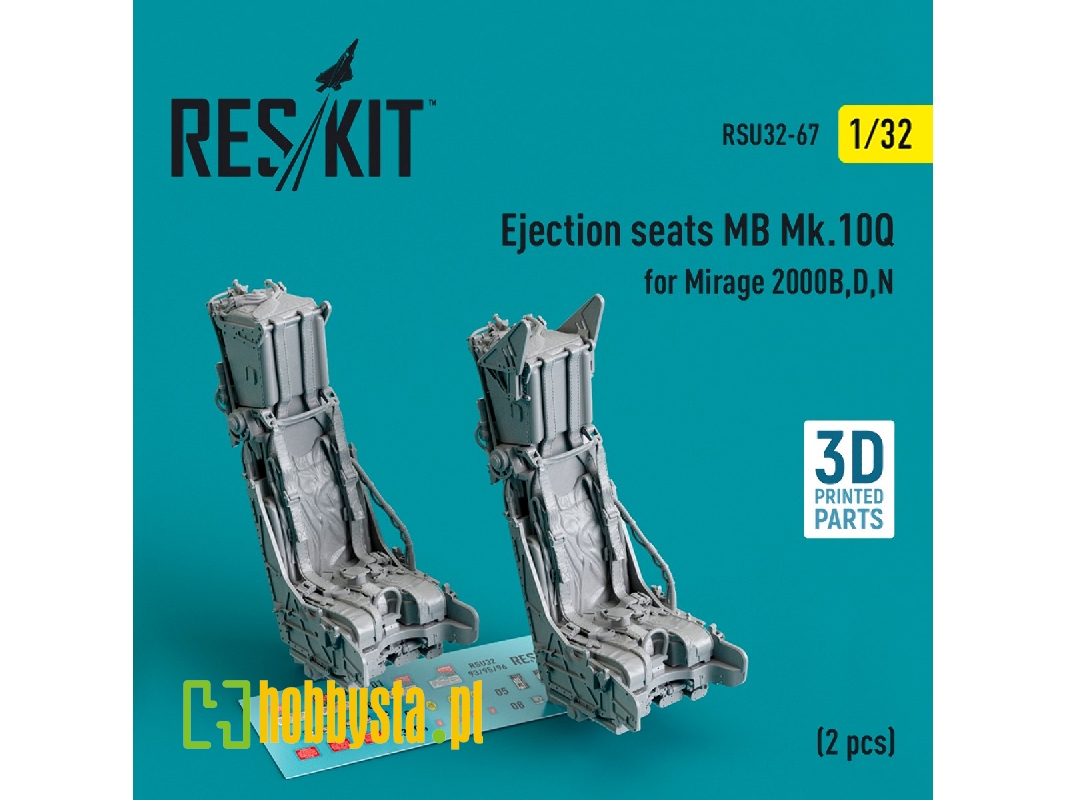Ejection Seats Mb Mk.10q For Mirage 2000b, D, N (2pcs) (3d Printed) - zdjęcie 1 Ejection Seats Mb Mk.10q For Mirage 2000b, D, N (2pcs) (3d Printed) - zdjęcie 1