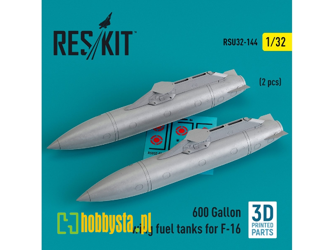 600 Gallon Wing Fuel Tanks For F-16 (2pcs) (3d Printed) - zdjęcie 1 600 Gallon Wing Fuel Tanks For F-16 (2pcs) (3d Printed) - zdjęcie 1