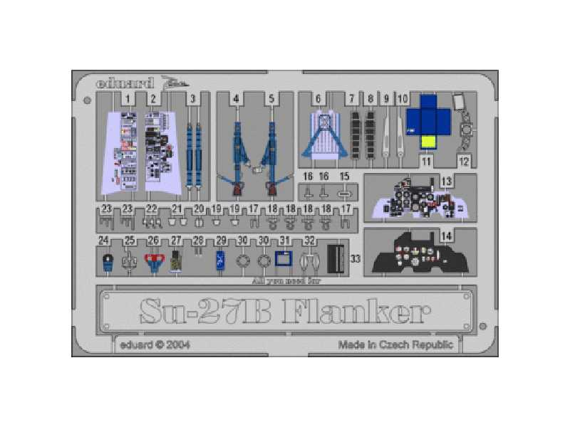 Su-27 Flanker B 1/72 - Revell - blaszki - zdjęcie 1 Su-27 Flanker B 1/72 - Revell - blaszki - zdjęcie 1
