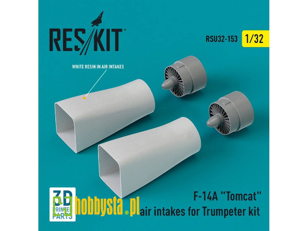 F-14a 'tomcat' Air Intakes For Trumpeter Kit (3d Printed) - zdjęcie 1 F-14a 'tomcat' Air Intakes For Trumpeter Kit (3d Printed) - zdjęcie 1