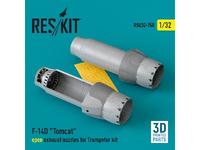 F-14d 'tomcat' Open Exhaust Nozzles For Trumpeter Kit (3d Printed) - zdjęcie 1