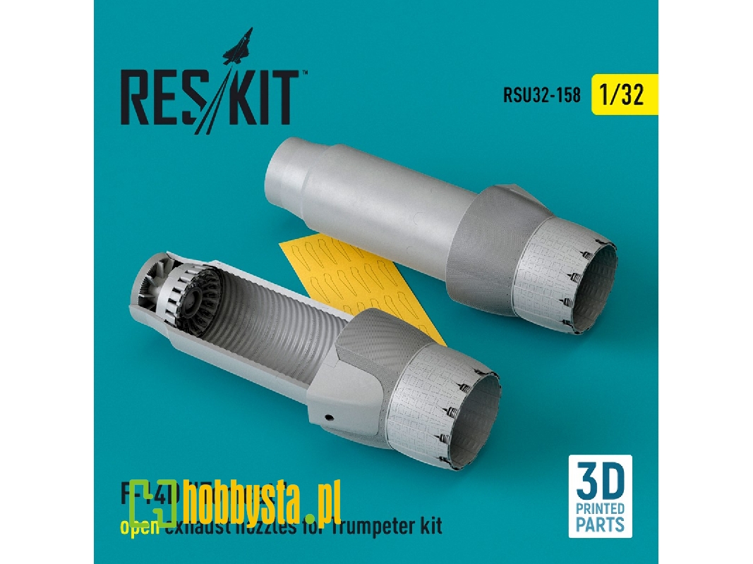 F-14d 'tomcat' Open Exhaust Nozzles For Trumpeter Kit (3d Printed) - zdjęcie 1