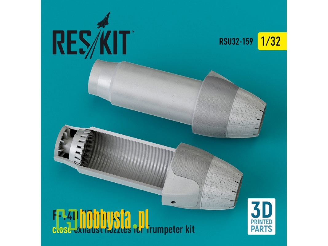 F-14d 'tomcat' Close Exhaust Nozzles For Trumpeter Kit (3d Printed) - zdjęcie 1 F-14d 'tomcat' Close Exhaust Nozzles For Trumpeter Kit (3d Printed) - zdjęcie 1
