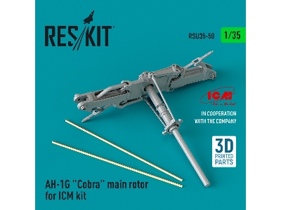 Ah-1g 'cobra' Main Rotor For Icm Kit (3d Printed) - zdjęcie 1