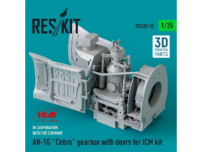 Ah-1g 'cobra' Gearbox With Doors For Icm Kit (3d Printed) - zdjęcie 1