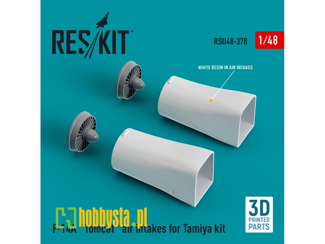 F-14a 'tomcat' Air Intakes For Tamiya Kit (3d Printed) - zdjęcie 1 F-14a 'tomcat' Air Intakes For Tamiya Kit (3d Printed) - zdjęcie 1