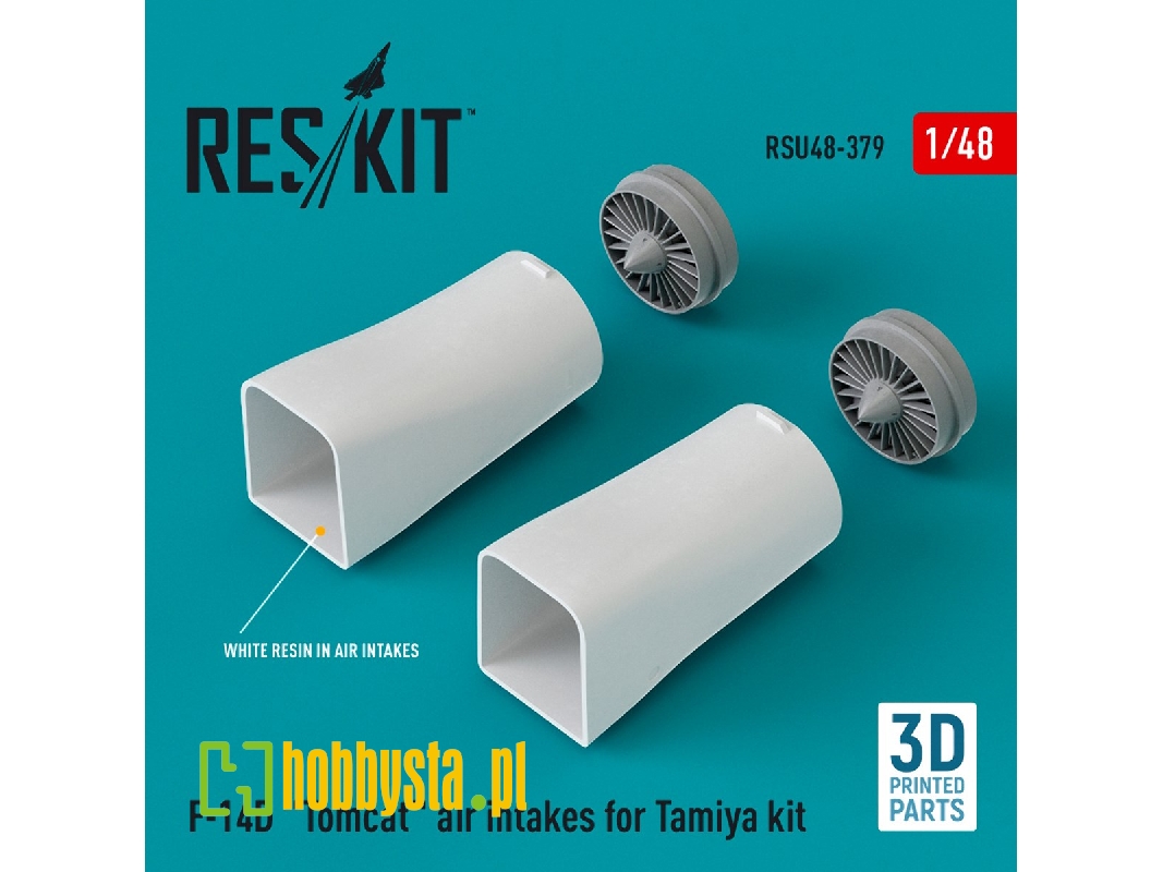 F-14d 'tomcat' Air Intakes For Tamiya Kit (3d Printed) - zdjęcie 1 F-14d 'tomcat' Air Intakes For Tamiya Kit (3d Printed) - zdjęcie 1