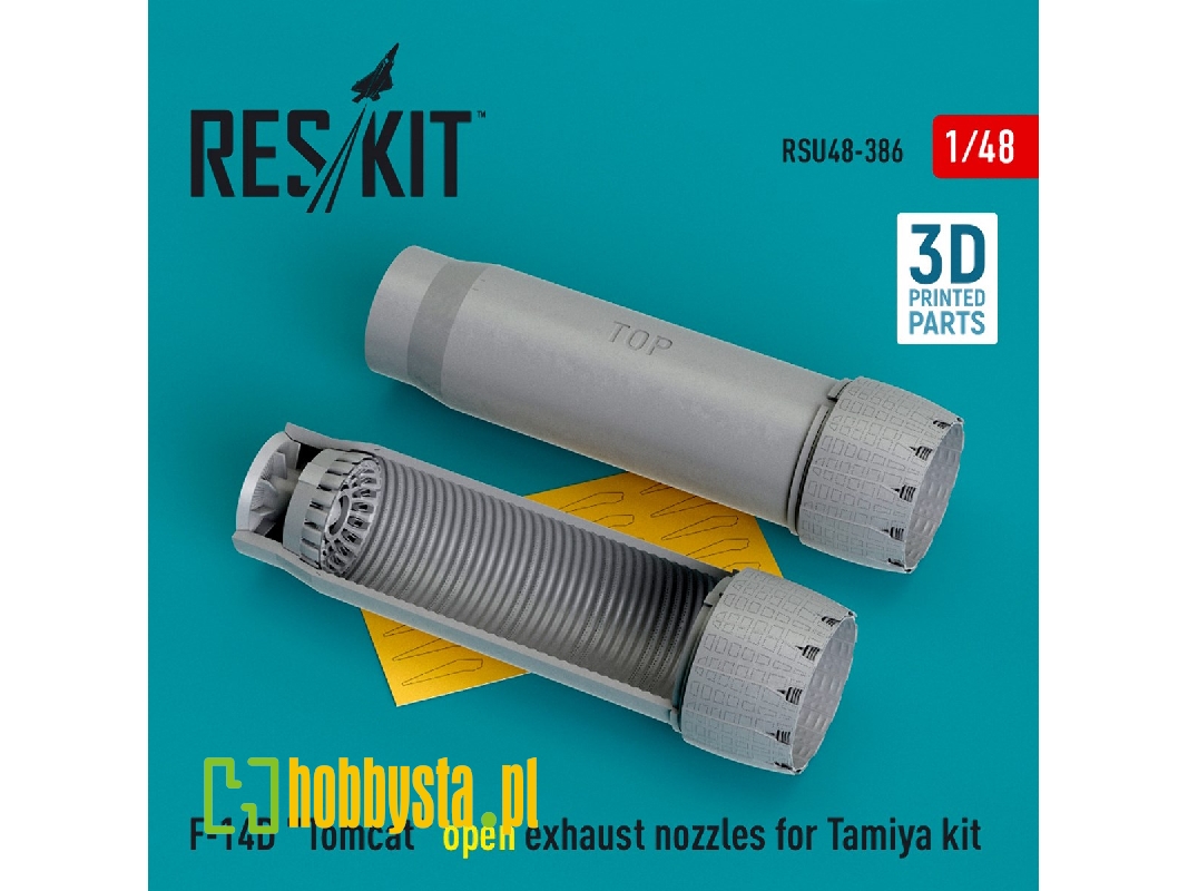 F-14d 'tomcat' Open Exhaust Nozzles For Tamiya Kit (3d Printed) - zdjęcie 1