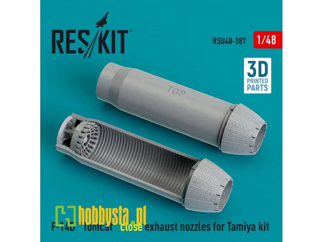 F-14d 'tomcat' Close Exhaust Nozzles For Tamiya Kit (3d Printed) - zdjęcie 1