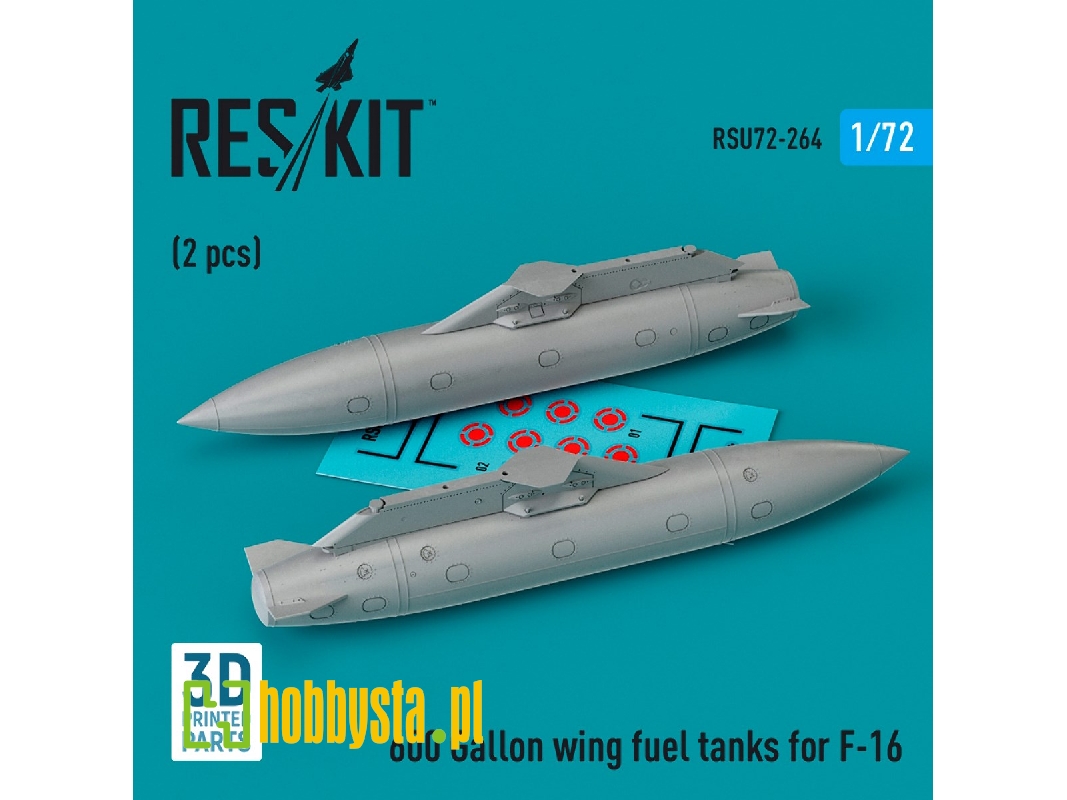 600 Gallon Wing Fuel Tanks For F-16 (2pcs) (3d Printed) - zdjęcie 1 600 Gallon Wing Fuel Tanks For F-16 (2pcs) (3d Printed) - zdjęcie 1
