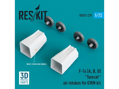 F-14 (A, B, D) 'tomcat' Air Intakes For Gwh Kit (3d Printed) - zdjęcie 1